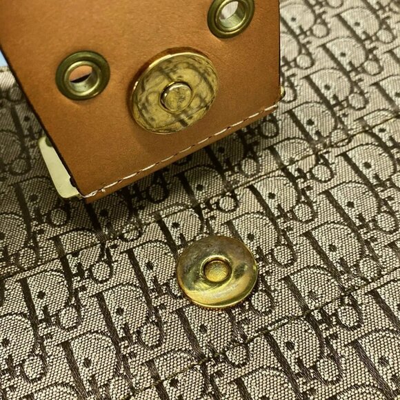Auth DIOR/ChristianDior Street Chic, Trotter - Beige Brown Jacquard Leather - Picture 10 of 16